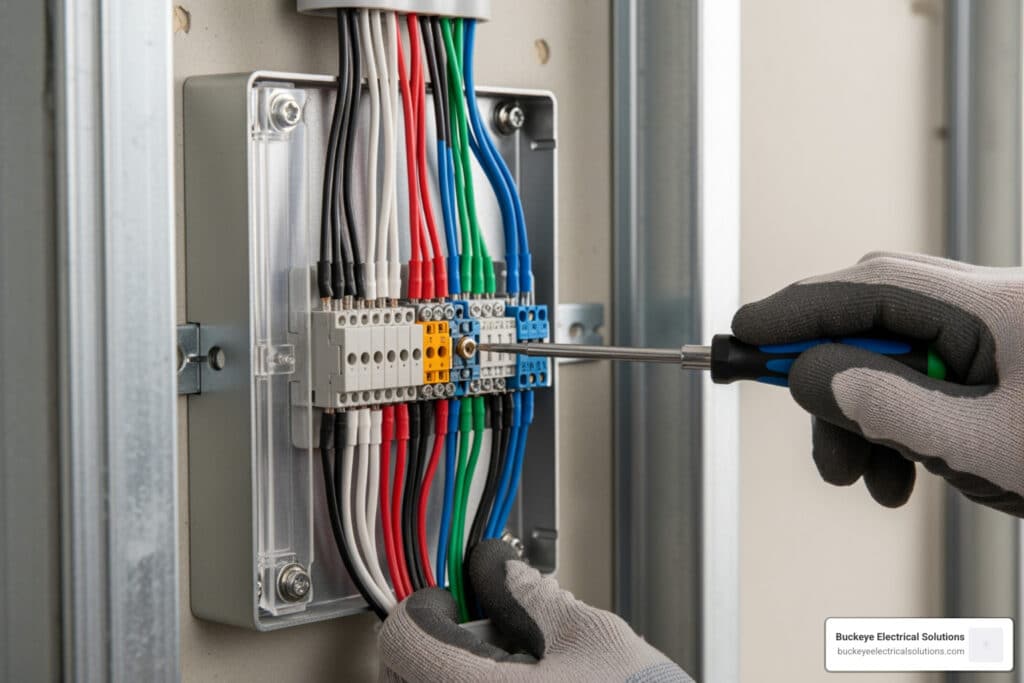 Commercial fire alarm installation